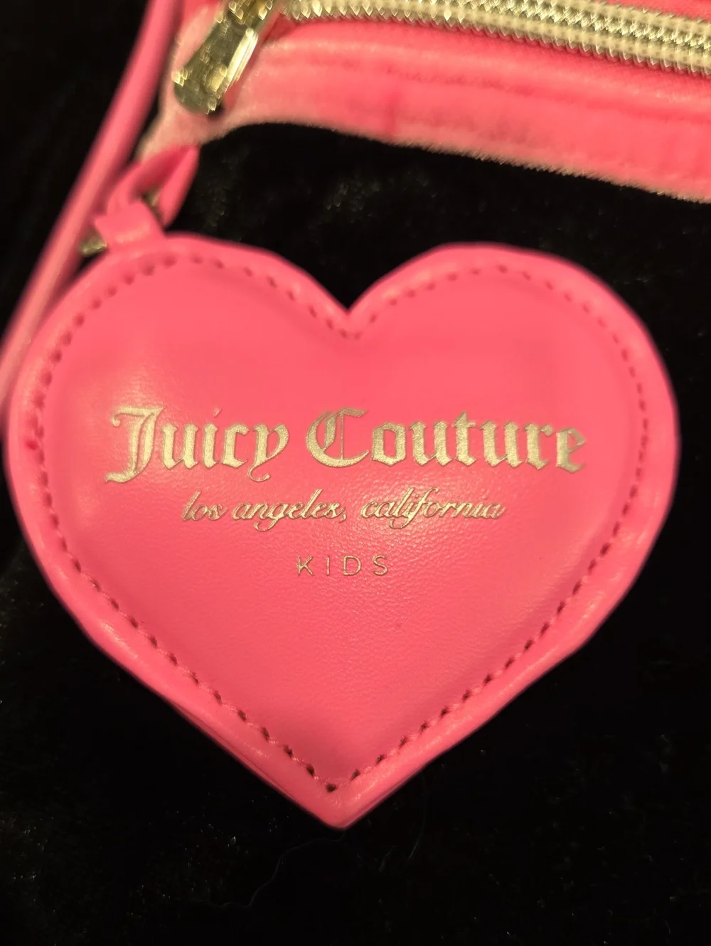 JUICY COUTURE VELVET BACKPACK W/ RHINESTONE LOGO AND CROWN EMBLEM. NWOT.
